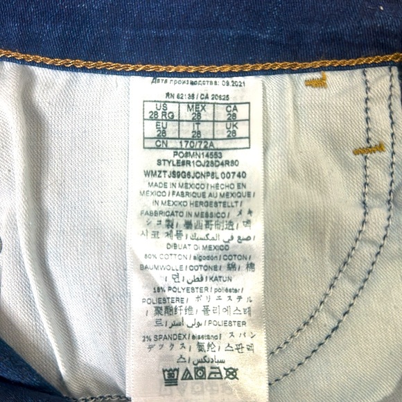 Guess Women’s Mid-Rise Skinny Jeans size 28 reg length in Blue - Picture 3 of 3